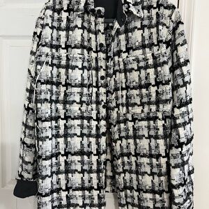 Stylish Black and White Women's Jacket